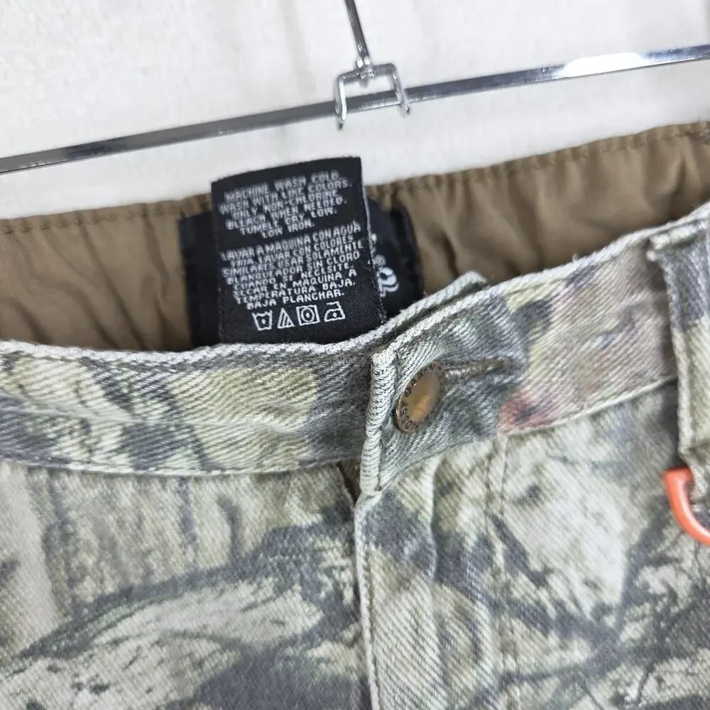 Mossy Oak Pants Mens 36x34 Green Hunting Country Camo Pockets Woodlands Y2k 2000